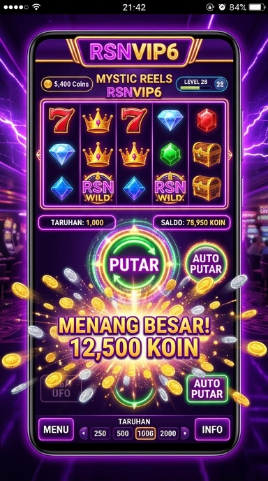 Screenshot fitur baru di aplikas rsnvip6 yang menonjol.